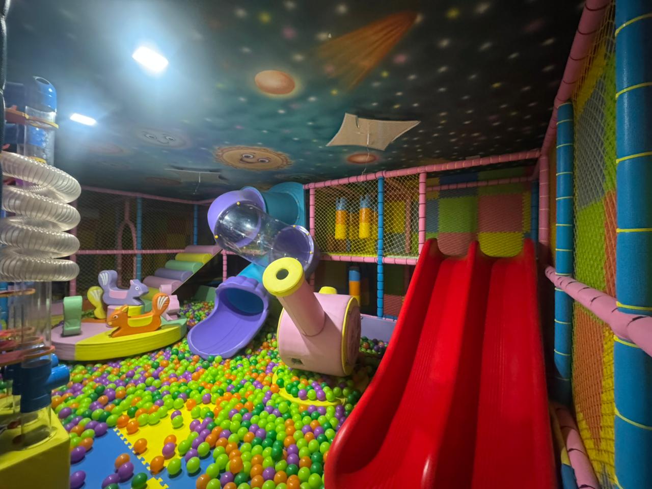 Vibrant Kindergarten Indoor Play Area and Activity Zone